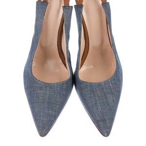 ❤️Jenni Kanye Denim Slingback Pumps 39 NWOT